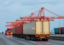 movimento de caminhões