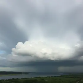 nuvem colossal no Rio Grande do Sul