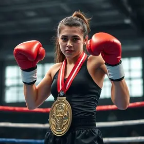 campeã de boxe do Sul-Americanos da Juventude