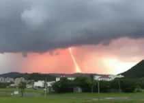 alerta vermelho para tempestades no Rio Grande do Sul