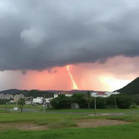 alerta vermelho para tempestades no Rio Grande do Sul