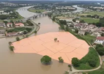 risco de inundação em Uruguaiana