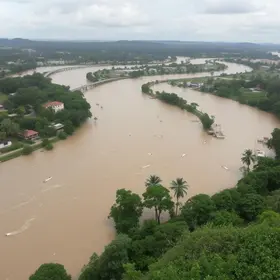 elevação do rio Uruguai