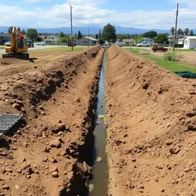 obra de drenagem em Santa Maria