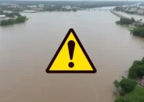 alerta vermelho inundação Rio Uruguai