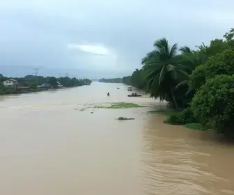 inundação no rio Uruguai