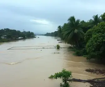 inundação no rio Uruguai
